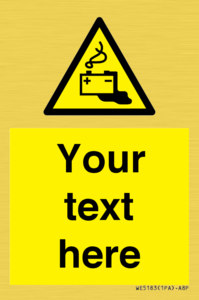 Custom Battery Charging Sign